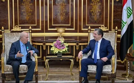 Mesrur Barzani, Reşad Miran'ı Puşkin Madalyası'nı kazanmasından dolayı tebrik etti