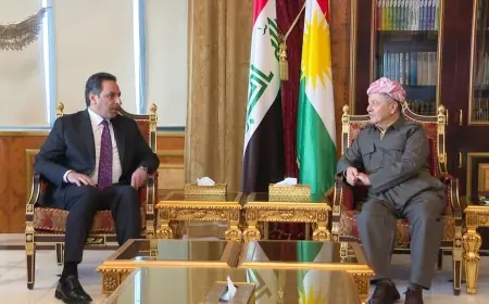 Mesud Barzani ve Ziyad el-Cenabi, Irak'taki siyasi durumu görüştü