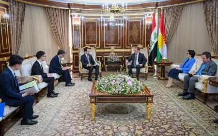 Mesrur Barzani, Japon heyetiyle yeni hükümetin kurulmasını görüştü