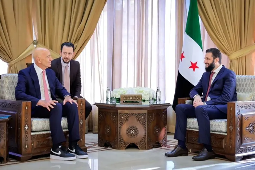 Şara ile ABD’li Temsilci Barrack, Şam'da bir araya geldi