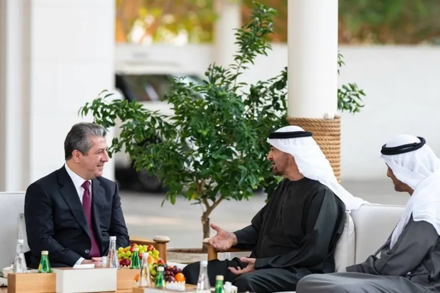 Serokwezîr Mesrûr Barzanî û Serokê Îmaratê li Ebû Dhabî civiyan