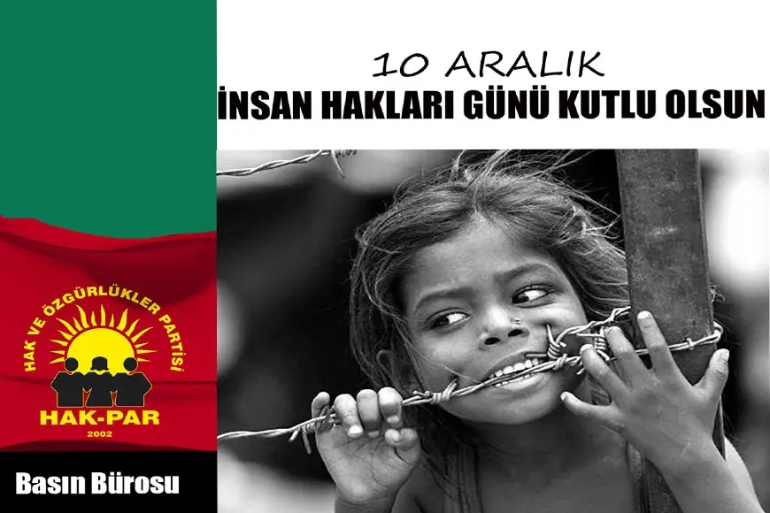 HAK-PAR: İnsan Hakları Günü Kutlu Olsun
