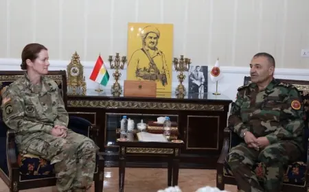 ABD'li askeri yetkili ve Peşmerge Komutanı, bölgedeki tehditleri görüştü