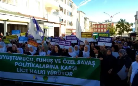 Lice’de uyuşturucuya karşı yürüyüş