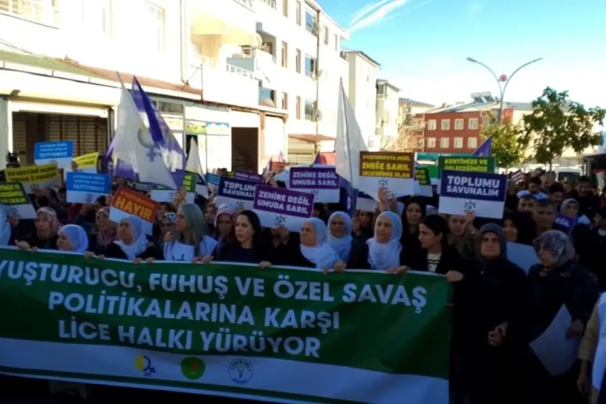 Lice’de uyuşturucuya karşı yürüyüş