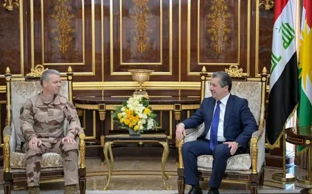 Mesrur Barzani ile François Tricot, Irak ve Suriye'deki IŞİD tehdidini görüştü