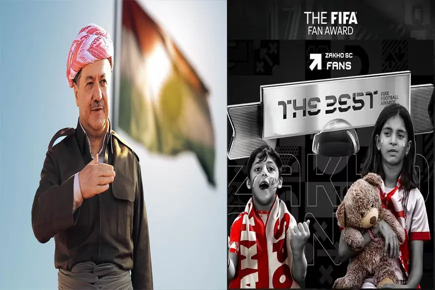 Başkan Barzani’den FIFA ödülü alan Zaho taraftarına tebrik mesajı