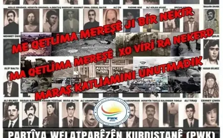 PWK: Maraş Katliamını Lanetliyoruz