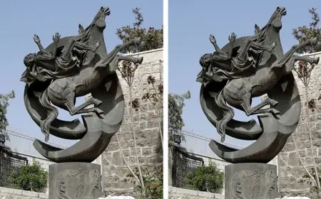 Şam'daki Aziz Paul heykeli çalındı