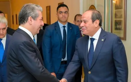 Başbakan Barzani, Mısır Cumhurbaşkanı Sisi ile Görüştü