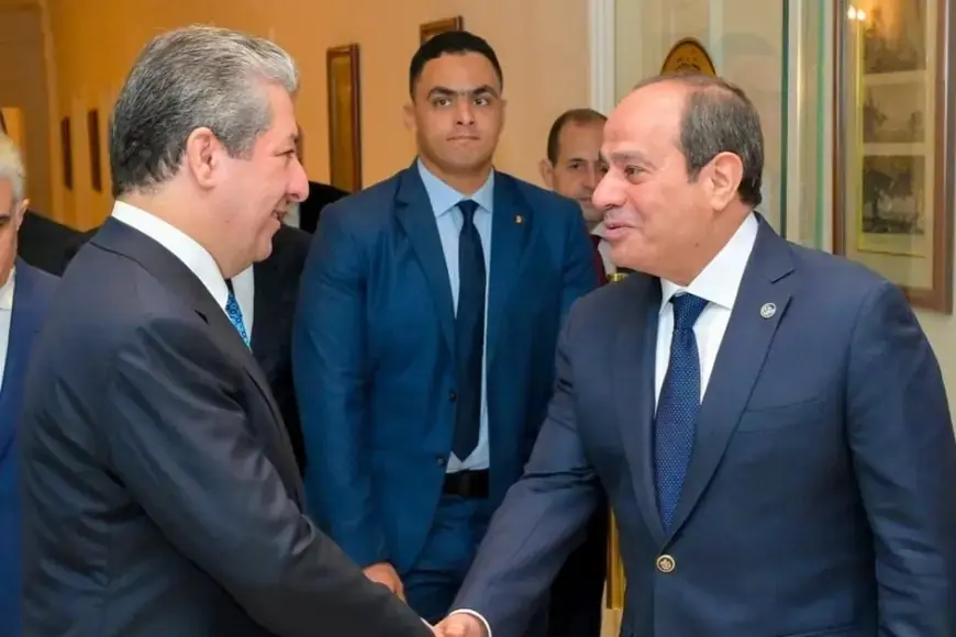 Mesrûr Barzanî û Sîsî tekez li ser pêşxistina veberhênan û bazirganiya dualî kir