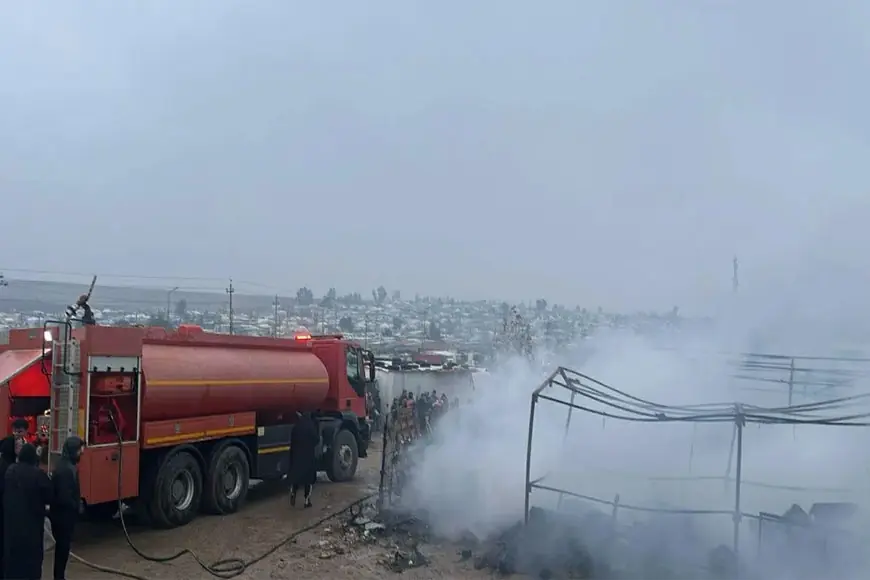 Zaho'daki Bacid Kendal Kampı'nda yangın