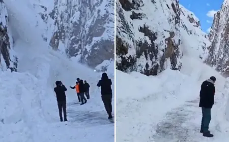 Hakkari–Van karayolunda çığ düştü!