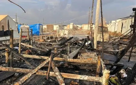 Duhok’taki Şarya Kampı’nda yangın