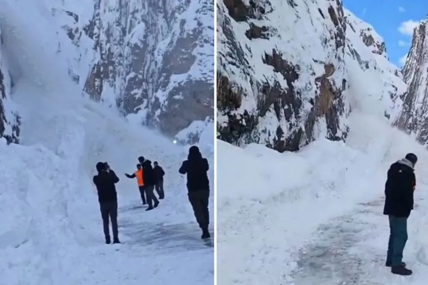 Hakkari–Van karayolunda çığ düştü!