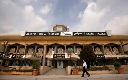 Halep Uluslararası Havalimanı uçuşlara kapatıldı