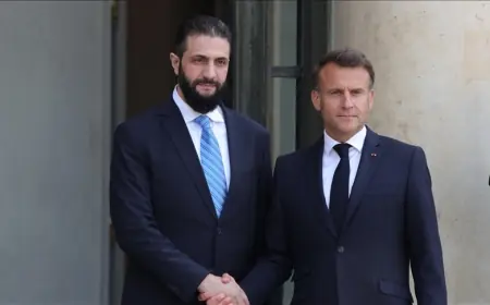 Şara, Macron'la görüştü: ‘Kürtler geleceğin temel ortağıdır’