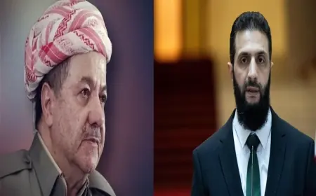 Başkan Barzani ile Ahmed Şara arasında Halep görüşmesi