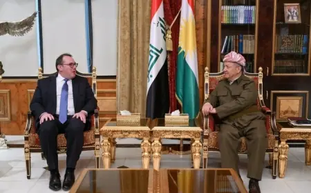 Serok Barzanî û şandeya Amerîkayê rewşa Îraq û Sûriyeyê gotûbêj kir