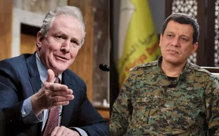 Senatör Van Hollen Mazlum Abdi ile görüştü: ABD Suriye’den ateşkese uymasını istemeli