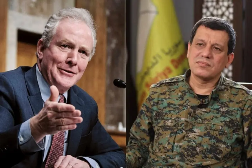 Senatör Van Hollen Mazlum Abdi ile görüştü: ABD Suriye’den ateşkese uymasını istemeli