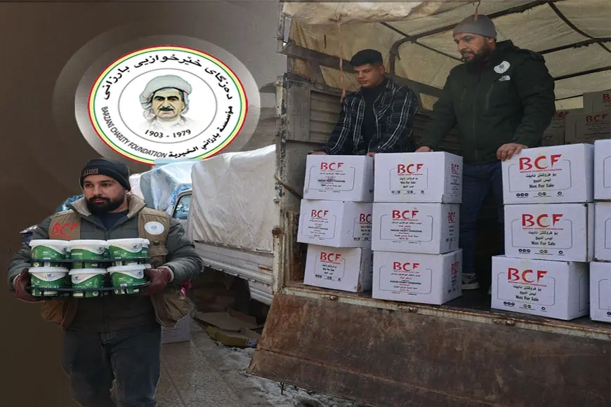 Dezgeha Xêrxwaziya Barzanî 133 barhilgirên alîkariyan derbasî Rojavayê Kurdistanê kirine