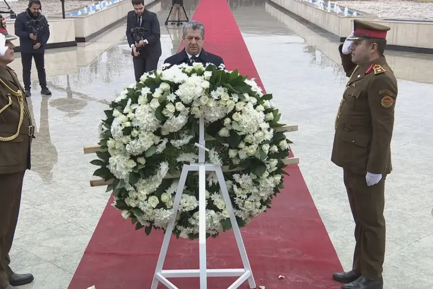 Başbakan Mesrur Barzani 1 Şubat Şehitlerini Andı