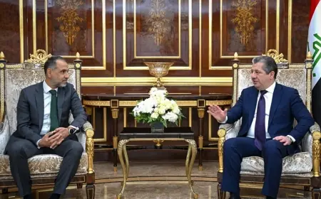 Mesrur Barzani İngiltere Büyükelçisi ile Irak'taki genel durumu görüştü