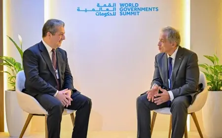 Mesrur Barzani, Dubai’de Ürdün Başbakanı Cafer Hessan ile görüştü