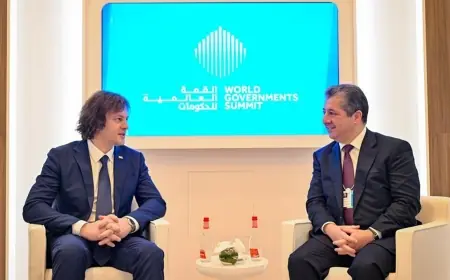 Başbakan Mesrur Barzani, Gürcistan Başbakanı ile görüştü