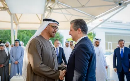 Başbakan  Barzani, Abu Dabi’de BAE Devlet Başkanı ile Görüştü