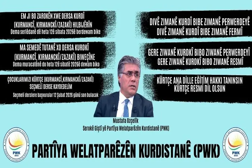 Mustafa Özçelik: Kürtçe Seçmeli Dersi, Kürtçe'nin Öğrenilmesi, Resmi Dil Olması ve Ana Dilde Eğitim Yolunda Bir Basamağa Dönüştürelim