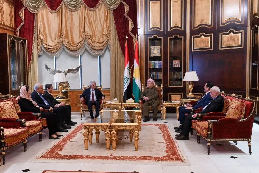 Başkan Barzani, ENKS heyetiyle görüştü: Kürt Birliği Vurgusu