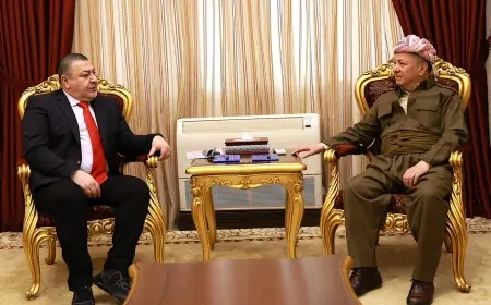 Başkan Barzani Irak Ulusal Kongre Partisi Genel Sekreteri Aras Habib'i kabul etti