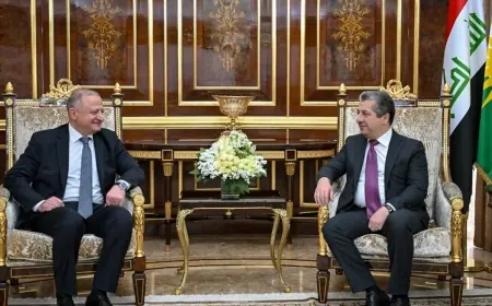 Mesrur Barzani, Gürcistan Büyükelçisi ile ikili ilişkileri görüştü