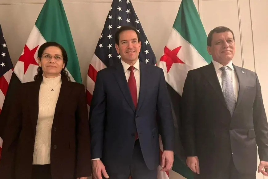 Mazlum Abdi ve Şeybani ABD Dışişleri Bakanı ile bir araya geldi