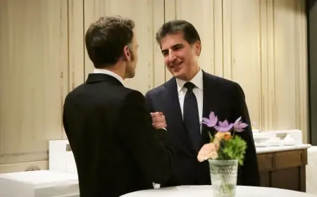 Neçirvan Barzani ve Macron, Suriye’de Kürt haklarını görüştü