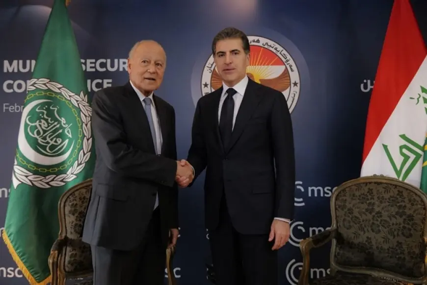 Neçirvan Barzani Münih’te Arap Birliği Genel Sekreteri ile görüştü