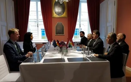 Neçirvan Barzani, Almanya Ekonomi ve Enerji Bakanı ile Görüştü