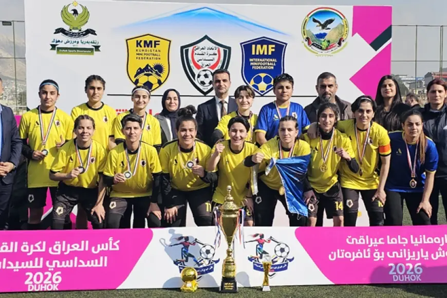 Irak Kadınlar Mini Futbol Kupası’nda Duhok şampiyon oldu