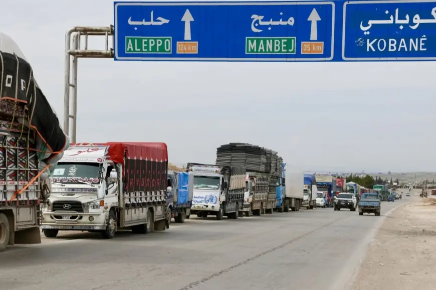 BM Kobani’ye 27 TIR’dan oluşan yeni yardım konvoyu gönderdi