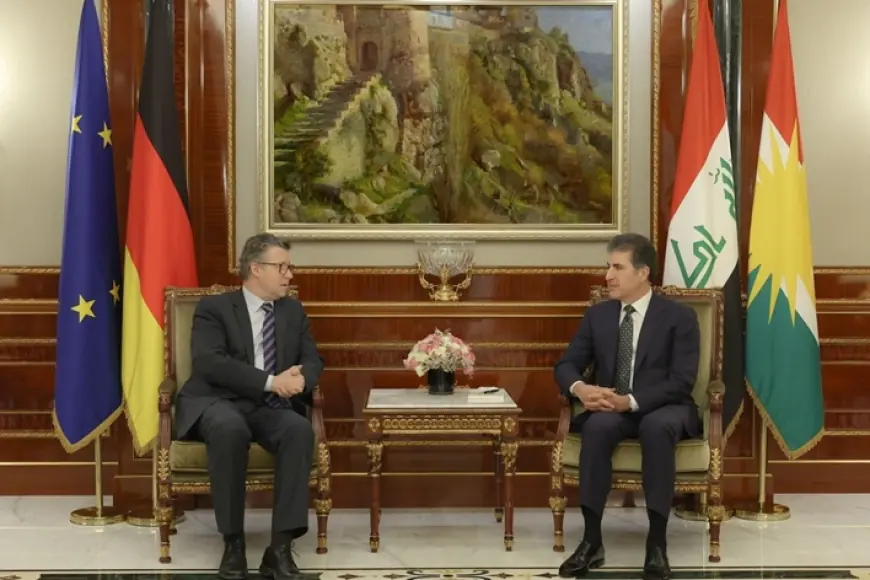 Neçirvan Barzani, Alman Bakan von Geyr ile bir araya geldi