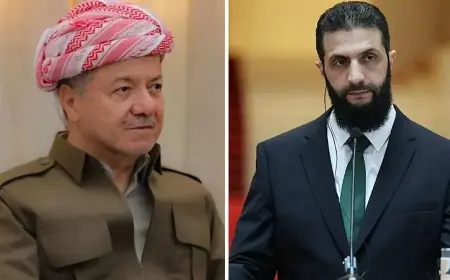 Başkan Barzani, Ahmed Şara ile Telefonla Bölgesel Durumu Görüştü