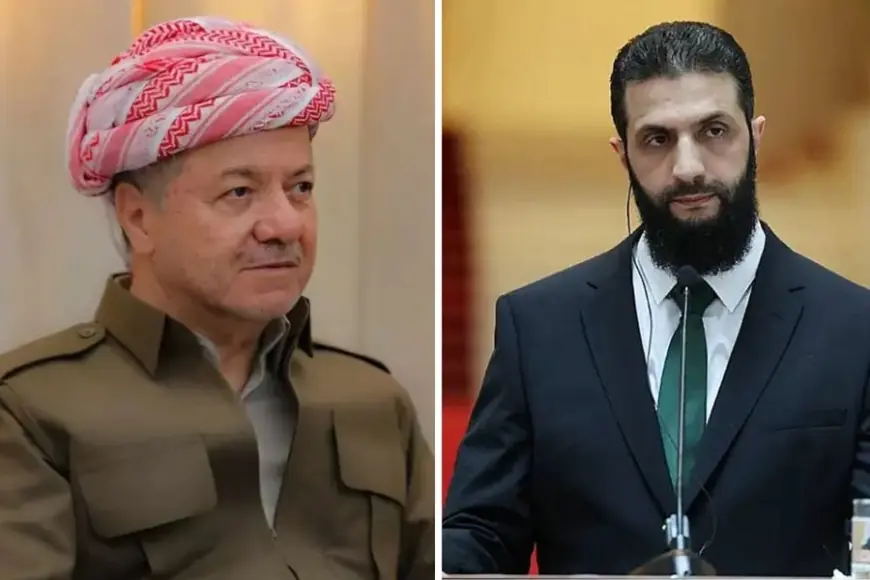 Başkan Barzani, Ahmed Şara ile Telefonla Bölgesel Durumu Görüştü