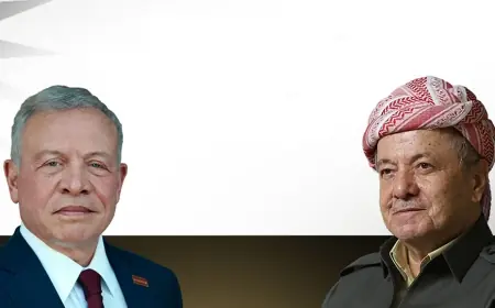 Serok Barzanî û Şahê Urdinê pêşhatên navçeyê gotûbêj kirin