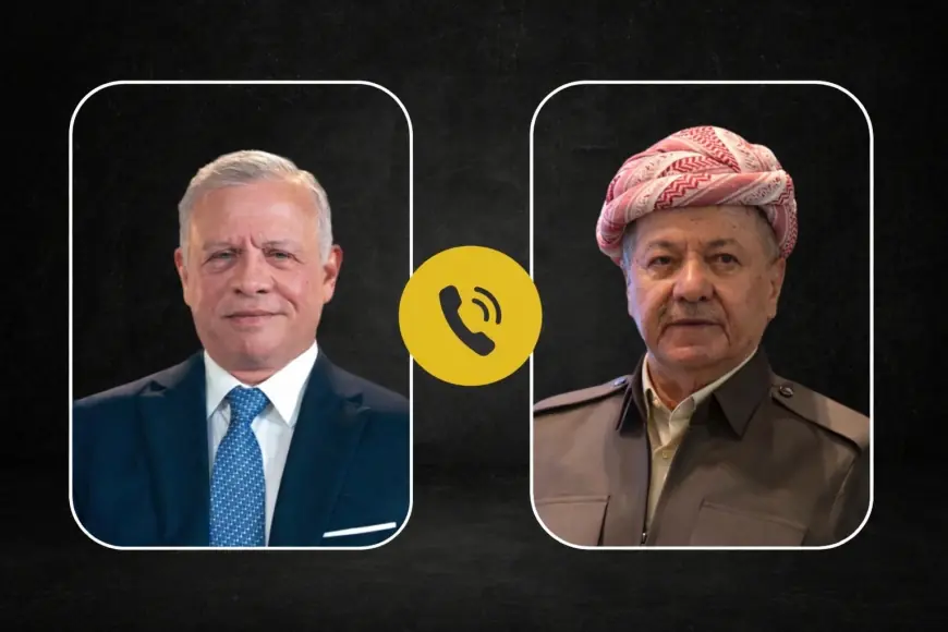 Başkan Barzani ile Ürdün Kralı Abdullah'dan Telefon Görüşmesi