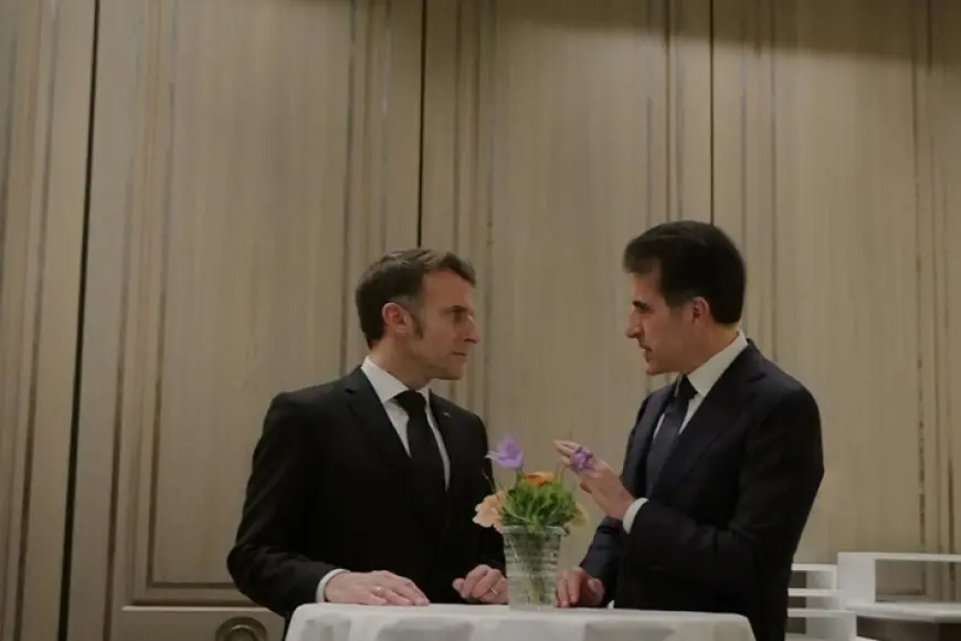 Neçirvan Barzani ile Macron görüştü: Bölgesel çatışmalar gündemde