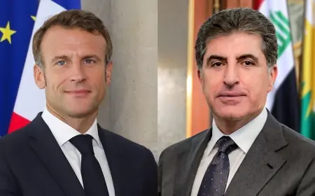 Neçirvan Barzani, Macron ile Bölgesel Krizi Görüştü