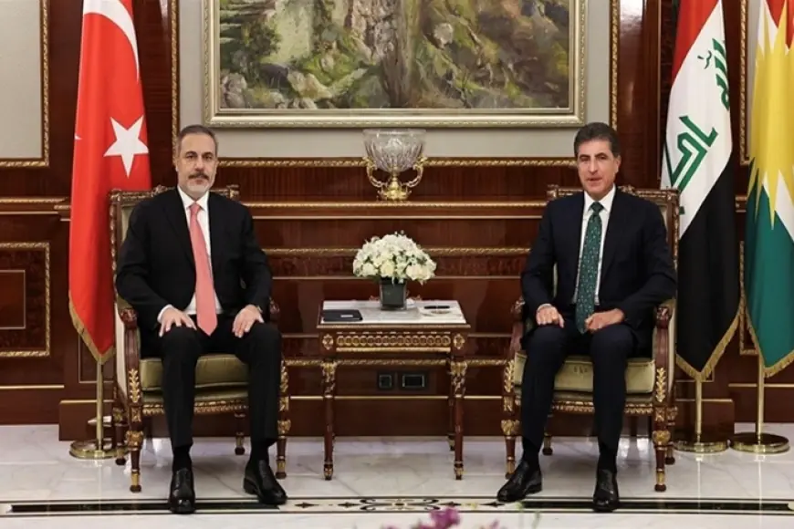 Neçirvan Barzani ile Hakan Fidan görüştü