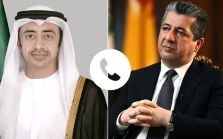 Başbakan Barzani ve BAE Dışişleri Bakanı, Bölgedeki Durumu Görüştü